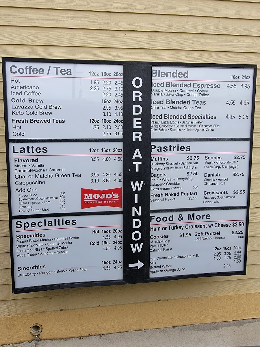 Mojo's Drive Thru Coffee LLC Menu - Image 3
